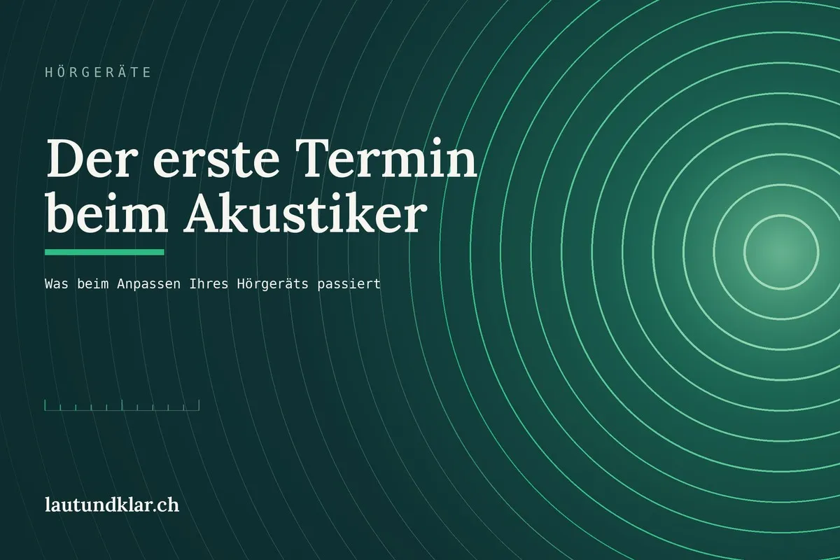 Titelbild: Der erste Termin beim Hörakustiker, was beim Anpassen des Hörgeräts passiert